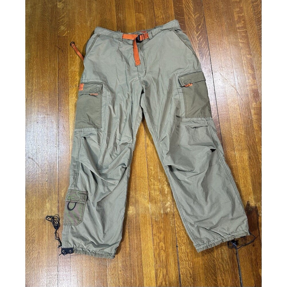 Vintage Y2K Abercrombie Fitch Utility Paratrooper Gusseted Pants Baggy Men Large